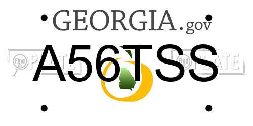 A56TSS Georgia License Plate
