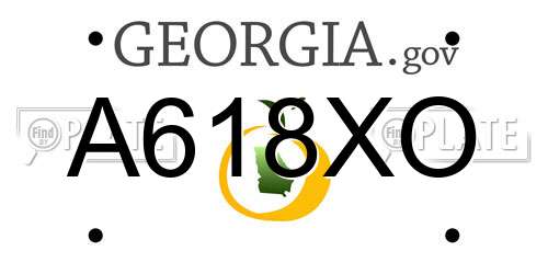 A618XO Georgia License Plate