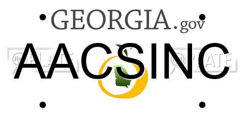 AACSINC Georgia License Plate