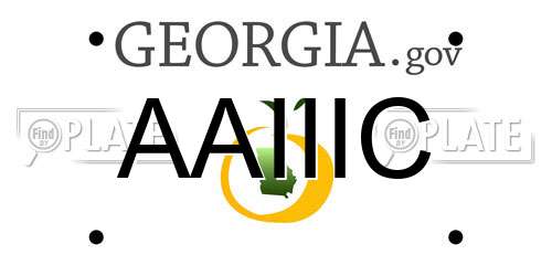AAIIIC Georgia License Plate