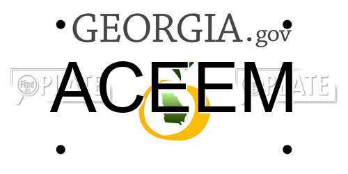 ACEEM Georgia License Plate