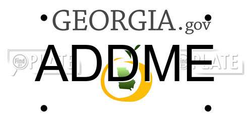 ADDME Georgia License Plate