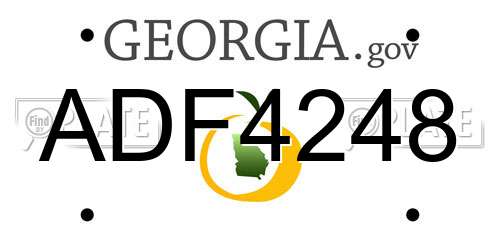ADF4248 Georgia License Plate