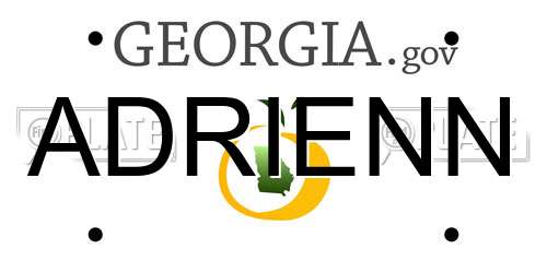 ADRIENN Georgia License Plate