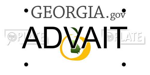 ADVAIT Georgia License Plate