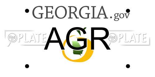 AGR Georgia License Plate