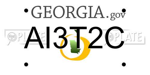 AI3T2C Georgia License Plate