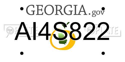 AI4S822 Georgia License Plate