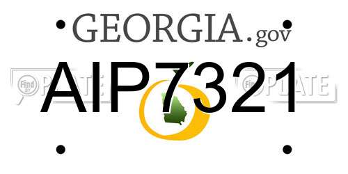 AIP7321 Georgia License Plate