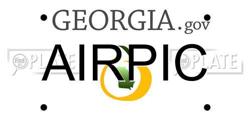 AIRPIC Georgia License Plate