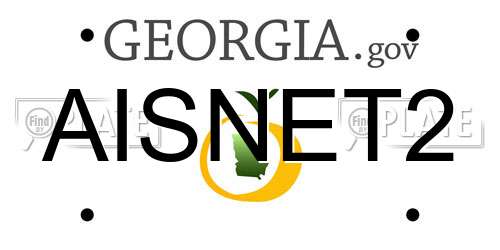 AISNET2 Georgia License Plate
