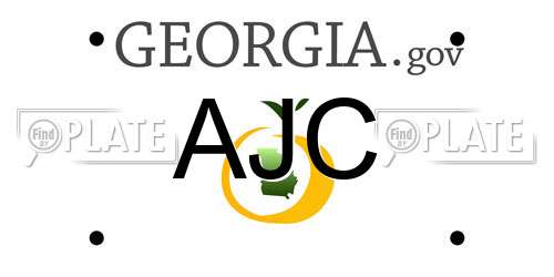 AJC Georgia License Plate