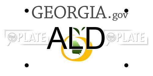 ALD Georgia License Plate