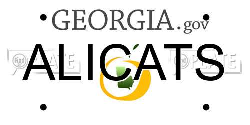 ALICATS Georgia License Plate