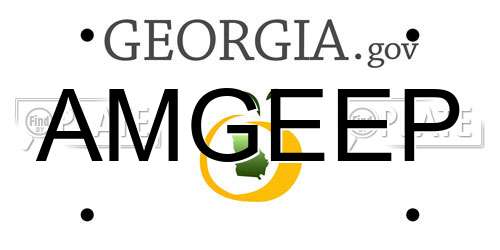AMGEEP Georgia License Plate