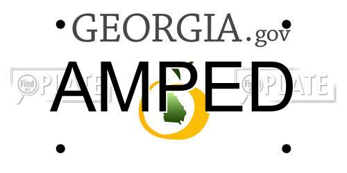 AMPED Georgia License Plate