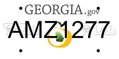 AMZ1277 Georgia License Plate