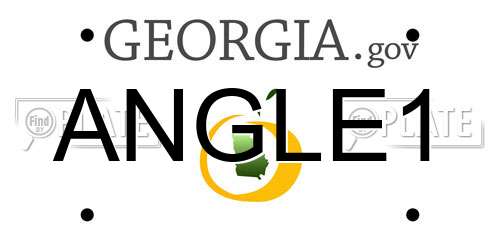 ANGLE1 Georgia License Plate