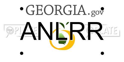 ANLRR Georgia License Plate