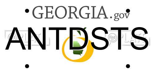 ANTDSTS Georgia License Plate