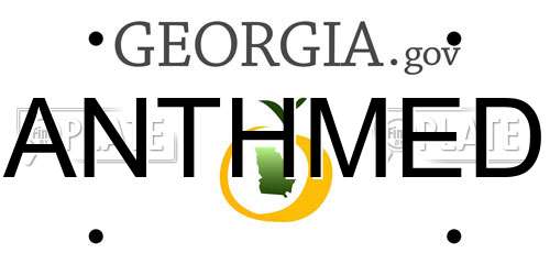 ANTHMED Georgia License Plate