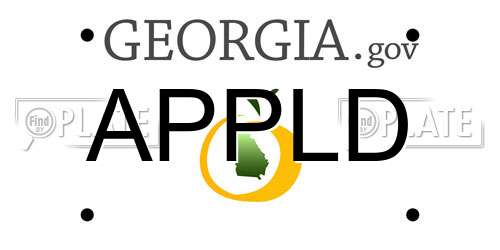 APPLD Georgia License Plate