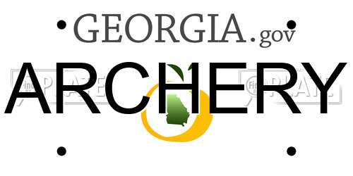 ARCHERY Georgia License Plate