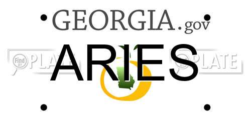 ARIES Georgia License Plate