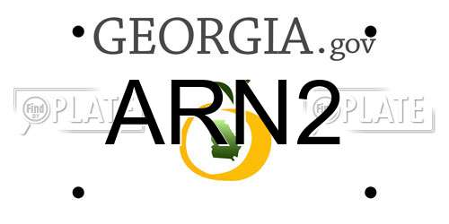 ARN2 Georgia License Plate