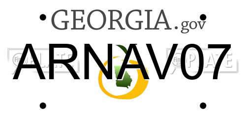 ARNAV07 Georgia License Plate