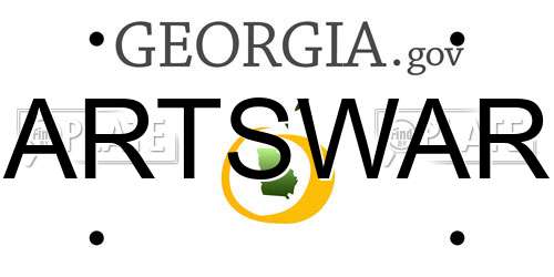 ARTSWAR Georgia License Plate