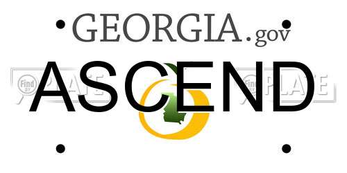 ASCEND Georgia License Plate