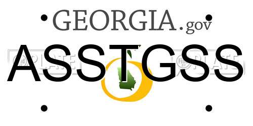 ASSTGSS Georgia License Plate