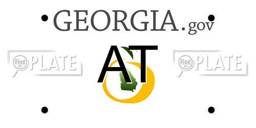 AT Georgia License Plate