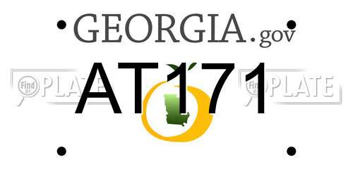 AT171 Georgia License Plate