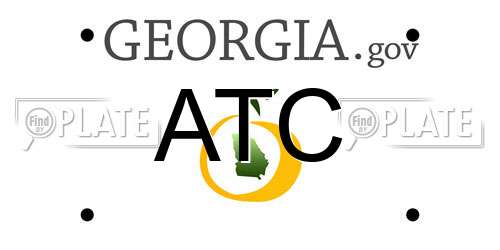 ATC Georgia License Plate