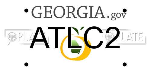ATLC2 Georgia License Plate