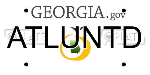 ATLUNTD Georgia License Plate