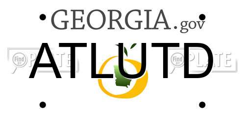 ATLUTD Georgia License Plate