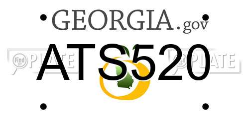 ATS520 Georgia License Plate