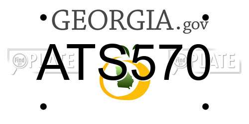 ATS570 Georgia License Plate