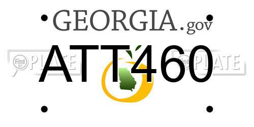 ATT460 Georgia License Plate