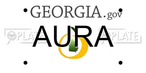 AURA Georgia License Plate