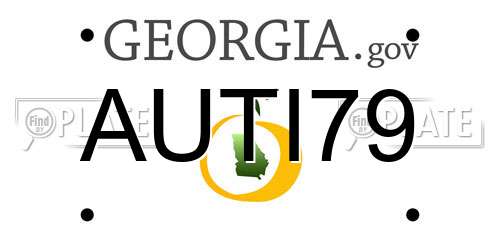 AUTI79 Georgia License Plate