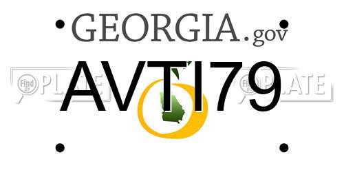 AVTI79 Georgia License Plate