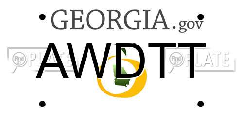 AWDTT Georgia License Plate