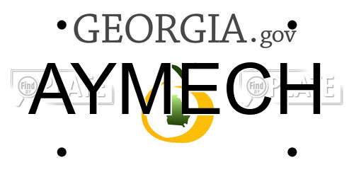 AYMECH Georgia License Plate