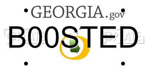 B00STED Georgia License Plate