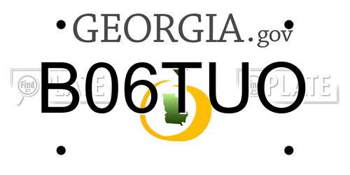 B06TUO Georgia License Plate