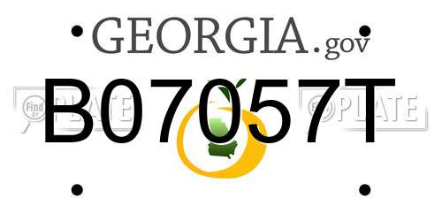 B07057T Georgia License Plate